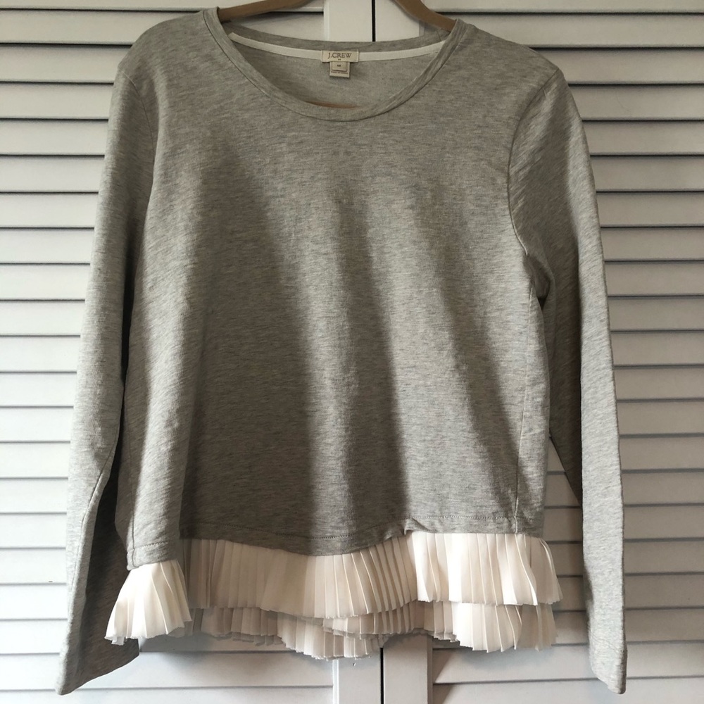 JCrew top with ruffle hem